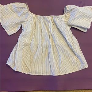 Express off the shoulder shirt